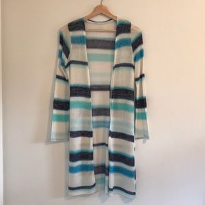 Justice Girls Duster Striped Sweater